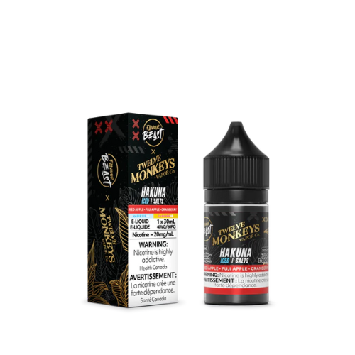 Flavour Beast X Twelve Monkey Series Salt Nic E-Liquid - 30ml Bliss Vapes Flavour Beast X Twelve Monkey Series Salt Nic E-Liquid - 30ml Bliss Vapes