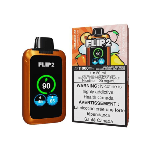 Flip 2 Disposable Vape 11000 Puffs Flip 2 Dual Flavour Vape flavors Bliss Vape shop toronto Canada Ontario St Clair Vape