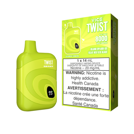island splash ice - vice twist 8000 puffs disposable vape