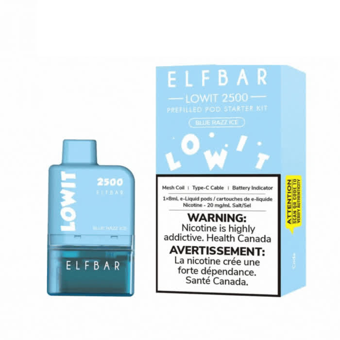 Elf Bar Lowit Pre-filled Pod  Blue Razz Ice Starter Kit