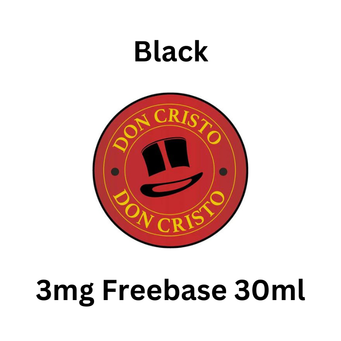 Black - Don Cristo 3mg Free Base E-Liquid - 30ml