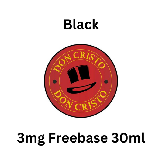 Black - Don Cristo 3mg Free Base E-Liquid - 30ml