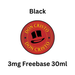 Black - Don Cristo 3mg Free Base E-Liquid - 30ml