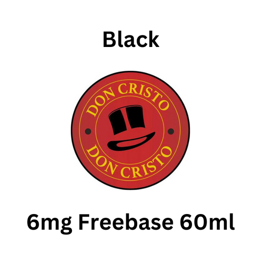 Black - Don Cristo 6mg Free Base E-Liquid - 60ml