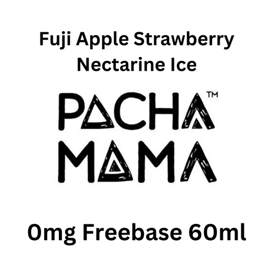 Fuji Apple Strawberry Nectarine Ice - Pachamama 0mg Free Base E-Liquid - 60ml