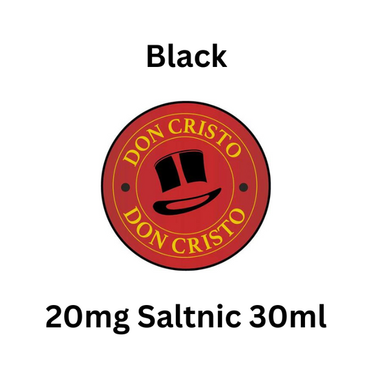 Black - Don Cristo 20mg Salt Nic E-Liquid - 30ml