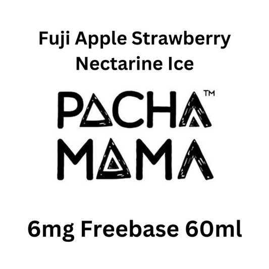 Fuji Apple Strawberry Nectarine Ice - Pachamama 6mg Free Base E-Liquid - 60ml