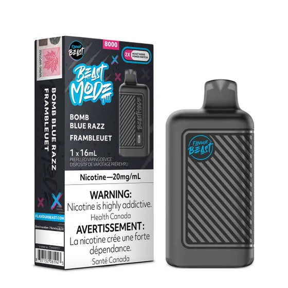 Bomb Blue Razz - Flavour Beast Beast Mode 8000 Puffs Disposable Vapes