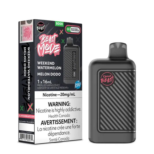 Weekend Watermelon Iced - Flavour Beast Beast Mode 8000 Puffs Disposable Vapes