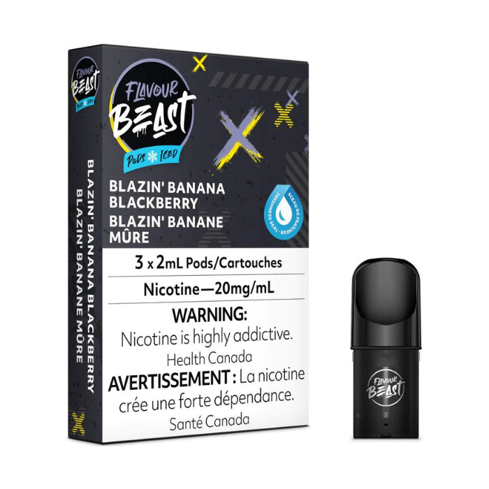 Blazin Banana Blackberry - Flavour Beast STLTH Compatible Pod Pack