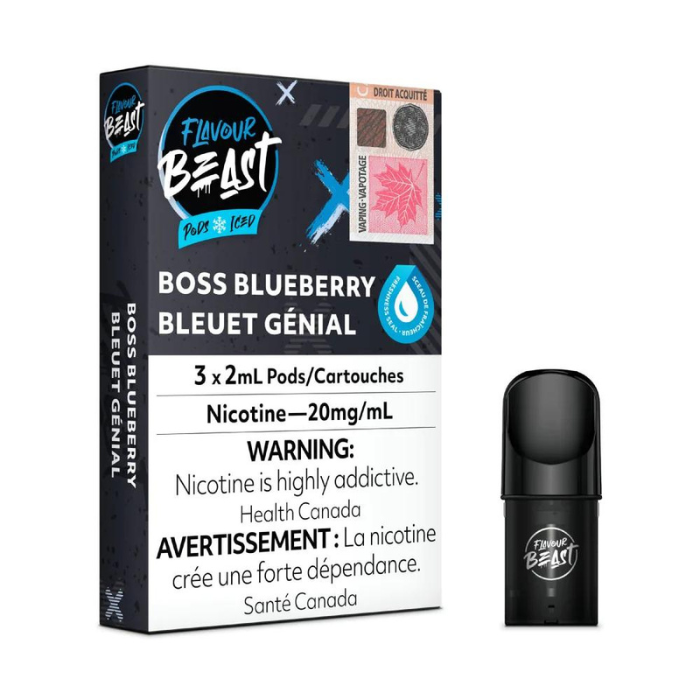 Boss Blueberry - Flavour Beast STLTH Compatible Pod Pack