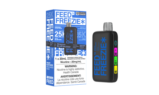 Feed Freezie Peachy Blue Razzzz 25K puffs Disposable Vape