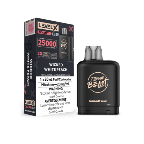 Flavour Beast Level X Boost Level X Boost G2 Pods 15000 Puffs 25000 Puffs 15k 25k 20ml Bliss Vapes Vape Shop Near Me St Clair Vape shop Toronto Ontario Canada Best Price