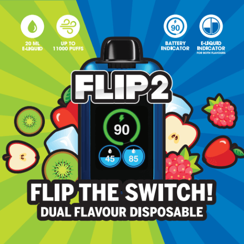 Flip 2 Disposable Vape - 11000 Puffs - 20ml Bliss Vapes Flip 2 Disposable Vape - 11000 Puffs - 20ml Bliss Vapes