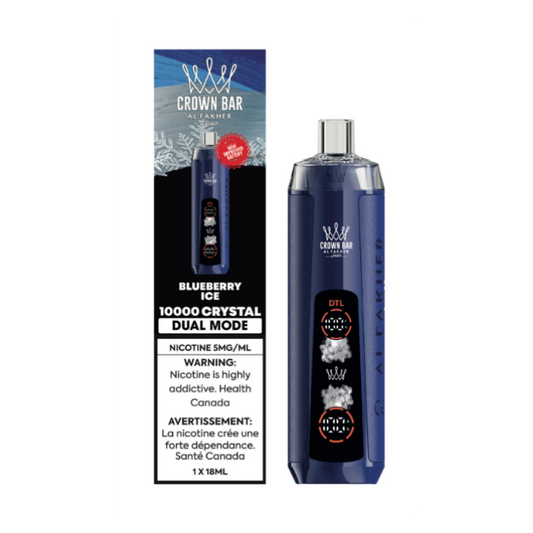 Al Fakher Crown Bar Crystal 10k Low Nicotine Disposable Vape - 10000 Puffs - 18ml