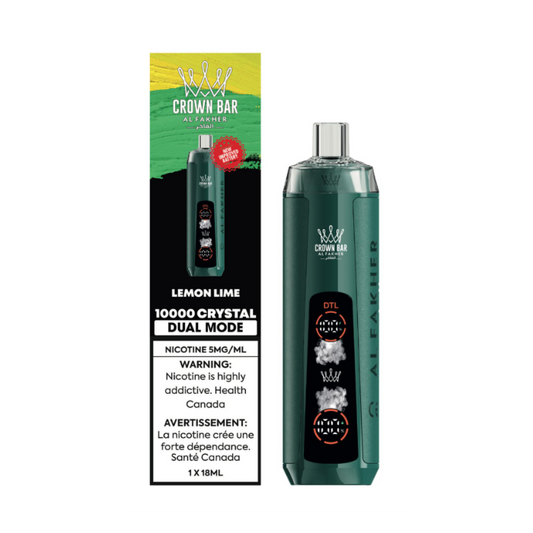 Al Fakher Crown Bar Crystal 10k Low Nicotine Disposable Vape - 10000 Puffs - 18ml