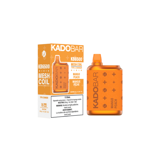 Mango Peach KadoBar 6500 Disposable Vape