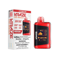 Kraze HD Mega 20K Disposable vape 20,000 puffs Kraze 20K flavors Bliss Vapes Toronto Canada Ontario Price St Clair Vape