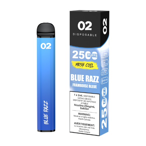 O2 2500 Puffs 2mL Disposable Vape (BOLD50) - 2ml Bliss Vapes O2 2500 Puffs 2mL Disposable Vape (BOLD50) - 2ml Bliss Vapes