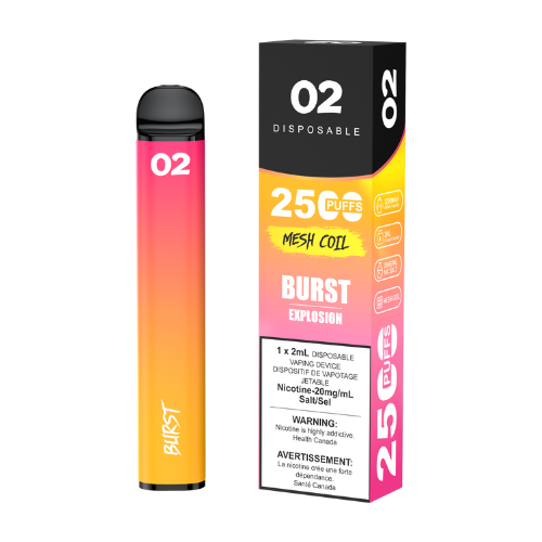 O2 2500 Puffs 2mL Disposable Vape (BOLD50) - 2ml Bliss Vapes O2 2500 Puffs 2mL Disposable Vape (BOLD50) - 2ml Bliss Vapes