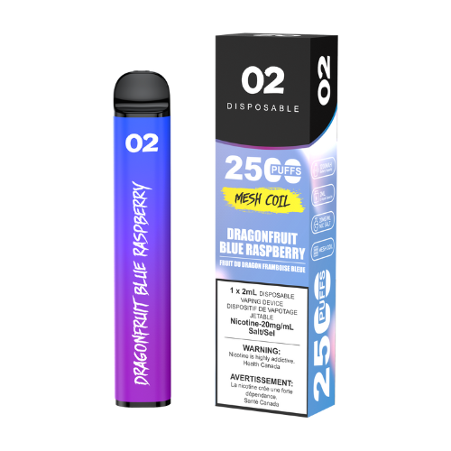 O2 2500 Puffs 2mL Disposable Vape (BOLD50) - 2ml Bliss Vapes O2 2500 Puffs 2mL Disposable Vape (BOLD50) - 2ml Bliss Vapes