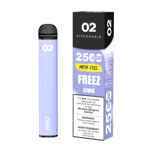 O2 2500 Puffs 2mL Disposable Vape (BOLD50) - 2ml Bliss Vapes O2 2500 Puffs 2mL Disposable Vape (BOLD50) - 2ml Bliss Vapes