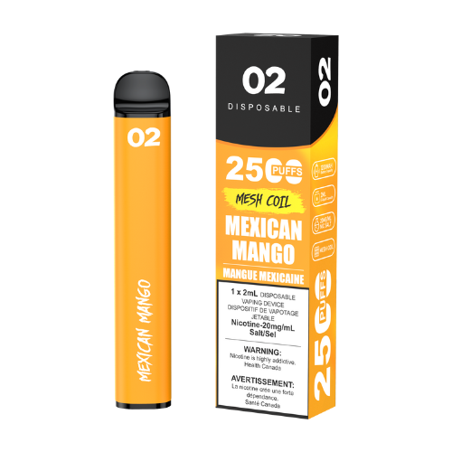 O2 2500 Puffs 2mL Disposable Vape (BOLD50) - 2ml Bliss Vapes O2 2500 Puffs 2mL Disposable Vape (BOLD50) - 2ml Bliss Vapes
