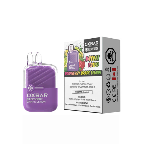 Rocky Vapor Oxbar Mini 1200 puffs - Disposable Vape 2ml Bliss Vapes Rocky Vapor Oxbar Mini 1200 puffs - Disposable Vape 2ml Bliss Vapes