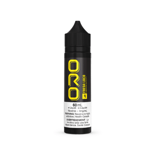 Oro 60ml Freebase Liquid Free Base E-Liquid 60 ml E - Liquid Bliss Vape Shop Near Me St Clair Vape Shop Toronto Ontario Canada Price Flavours