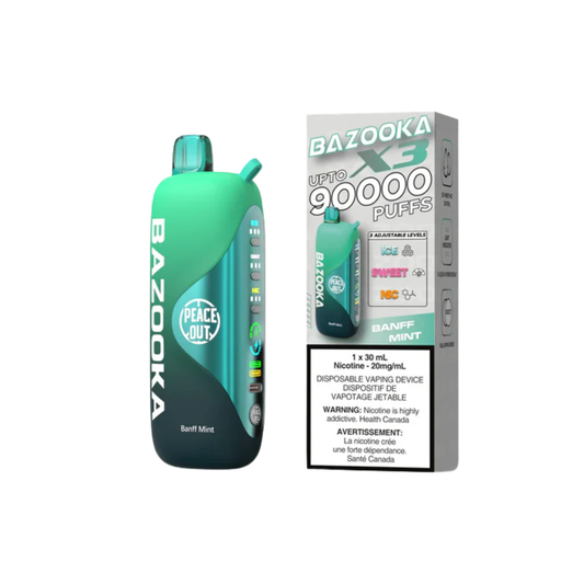 Peace Out Bazooka X3 90k Disposable Vape - 90000 Puffs - 30ml