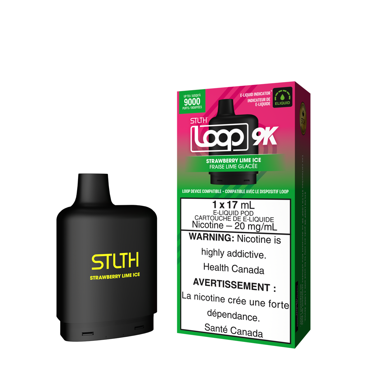 STRAWBERRY LIME ICE - STLTH LOOP 9K POD