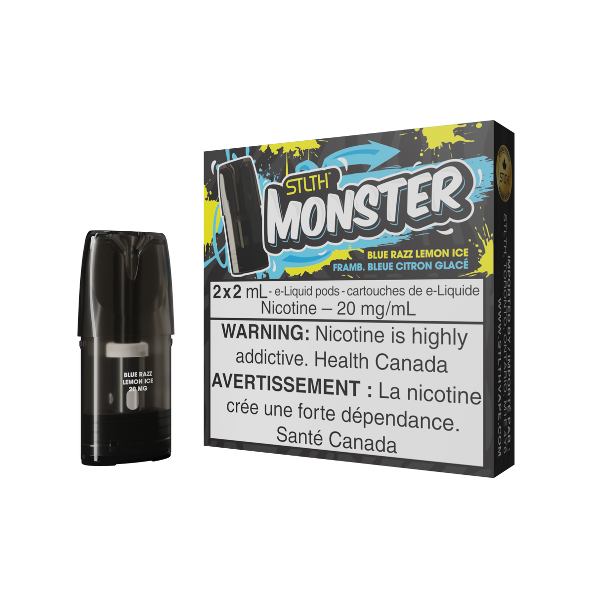 Blue Razz Lemon Ice - STLTH Monster 20mg