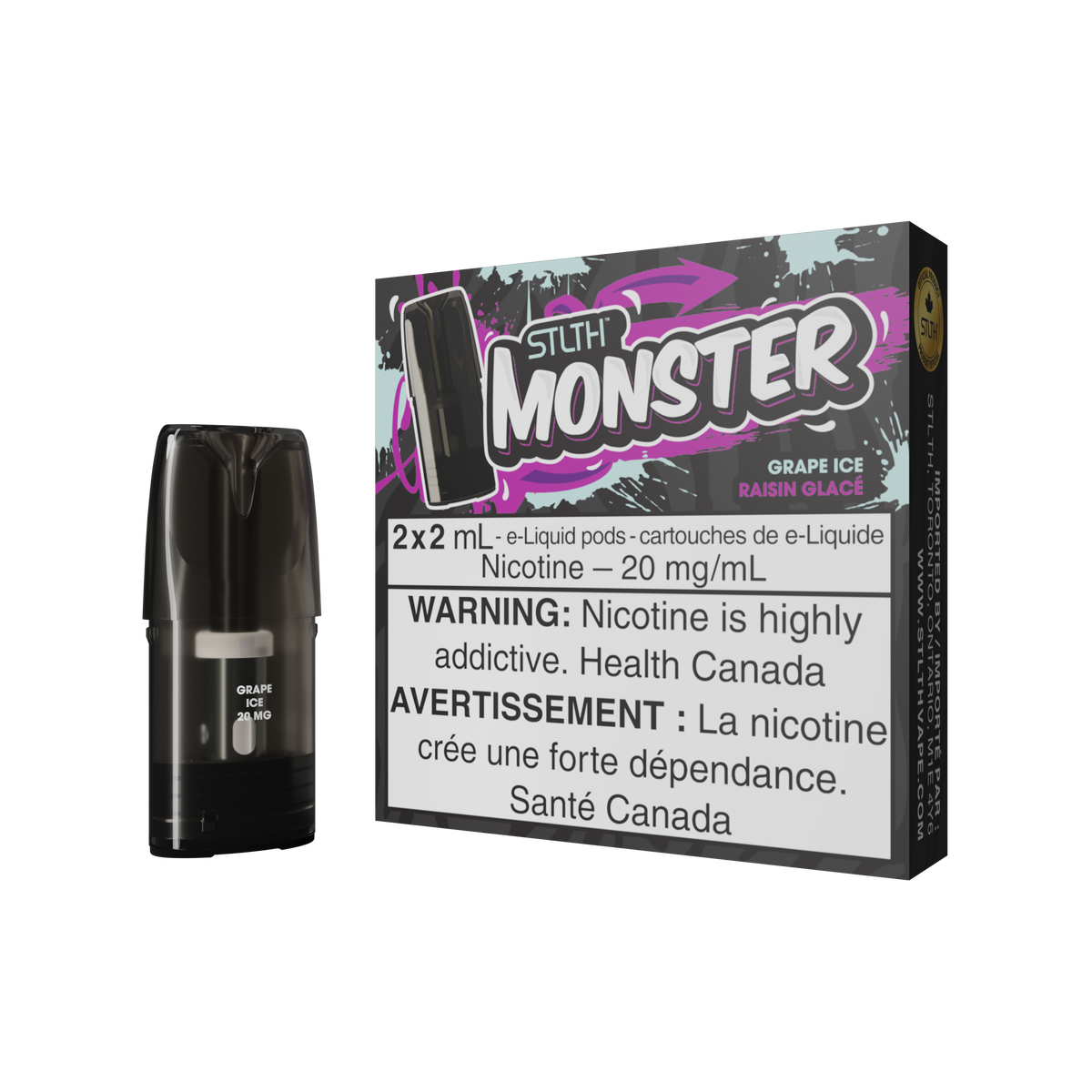 Grape Ice - STLTH Monster 20mg