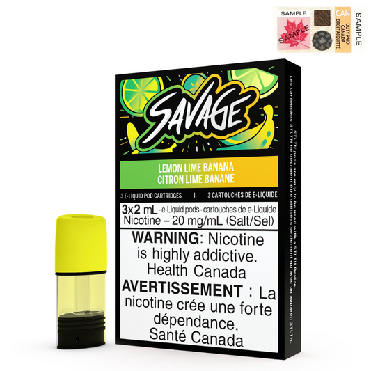 Lemon Lime Banana - STLTH 2% Savage Pods