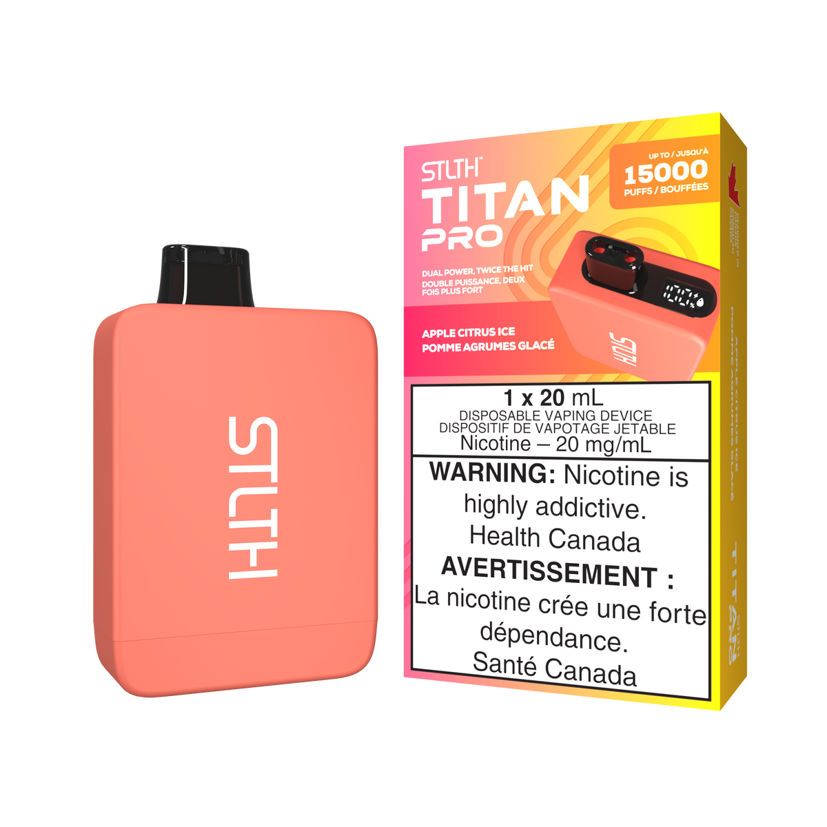 STLTH TITAN 10K Apple Citrus Ice Disposable Vape