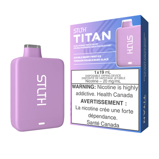 Double Berry Twist Ice STLTH Titan 10K Disposable Vape