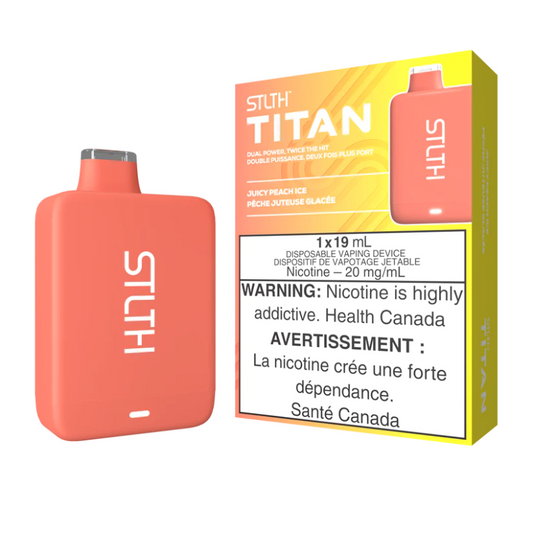 Juicy Peach Ice STLTH Titan 10K Disposable Vape