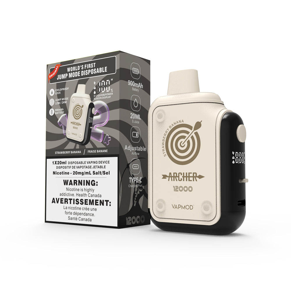 Strawberry Banana - VAPMOD Archer 12000 Disposable Vape