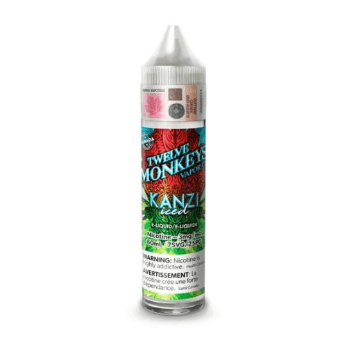 Twelve Monkeys Iced Age 60ml Freebase Liquid Free Base E-Liquid 60 ml E - Liquid Bliss Vape Shop Near Me St Clair Vape Shop Toronto Ontario Canada Price Flavours