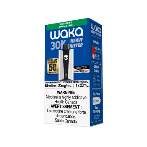 Waka Heavy Hitter Disposable Vape Waka 30000 Puffs Waka 5% Synthetic 50 5% Vape  Bliss Vape Shop Near Me St Clair Vape Shop Toronto Ontario Canada Price Flavours