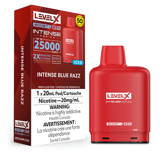 Level X Flavour Beast Intense Boost/ G2 15k-25k Disposable Pods - 15000-25000 Puffs - 20ml