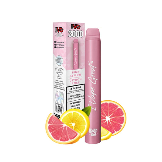 Pink Lemon - IVG 3000 Disposable Vape