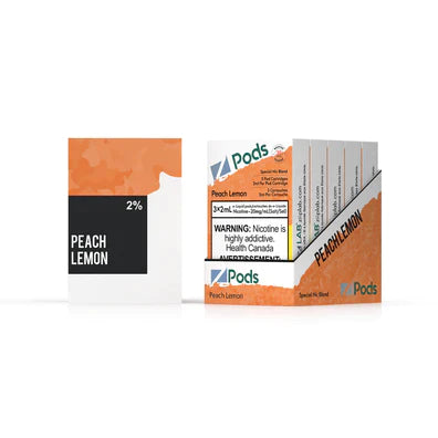 Peach Lemon Z Pods Special Nic Blend Pods